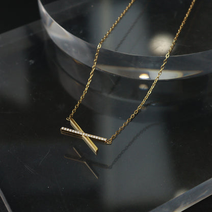 ALINA X Pendant Chain Necklace