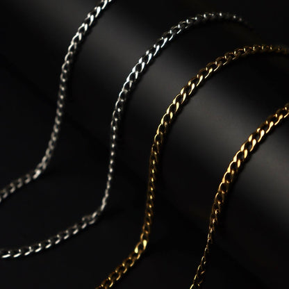 Men Jewelry RAVION Gld/Silver Buckle Chain Necklace For Men's
