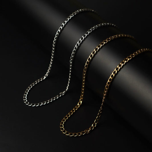 Men Jewelry RAVION Gld/Silver Buckle Chain Necklace For Men's