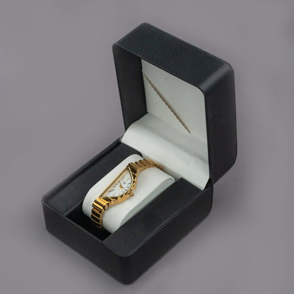 BEXARA Half Moon White Dial Medium Bracelet Watch