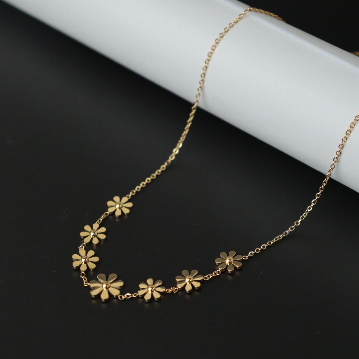 DAHLIA Flower Pendant Necklace
