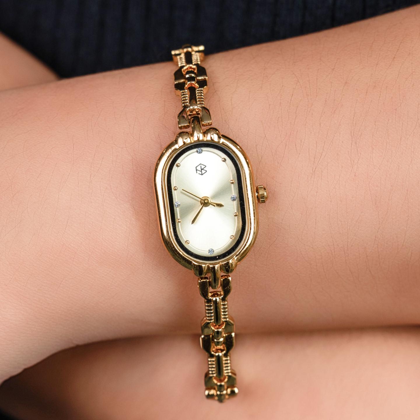 VERONICA Slim Retro Oval Dainty Women’s Wrist Watch