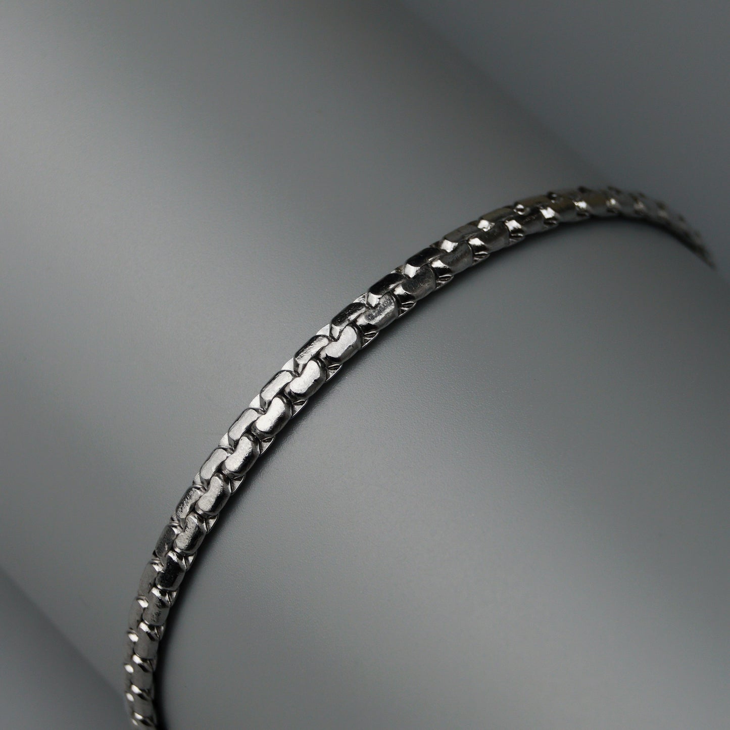 Men Jewelry RONAN Silver Thin Snake Bracelet Fashion For Men's