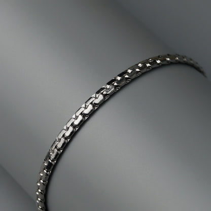 Men Jewelry RONAN Silver Thin Snake Bracelet Fashion For Men's