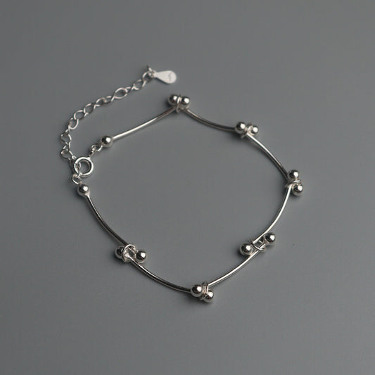 VIETTA S925 Silver for Men Women Knot Bracelet Beads