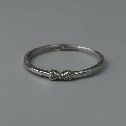 S925 Silver Versatile Shapes Embedded Adjustable Ring Women's