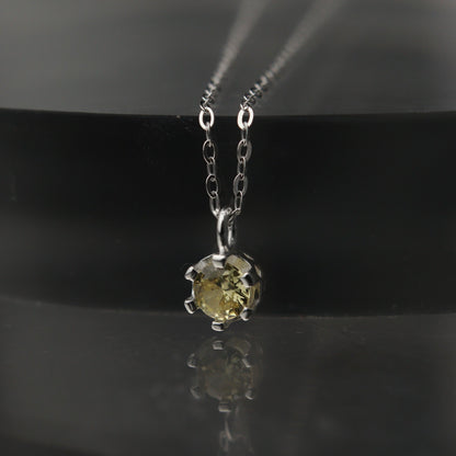 Birth Month Stones S925 Silver Pendant Chain Necklace for Women