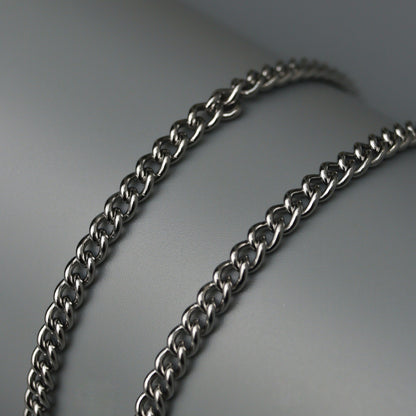 Men Jewelry SON Small Buckle Silver Chain Necklace For Men's