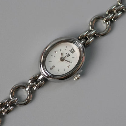 OVALA Gray Oval Dial Watch