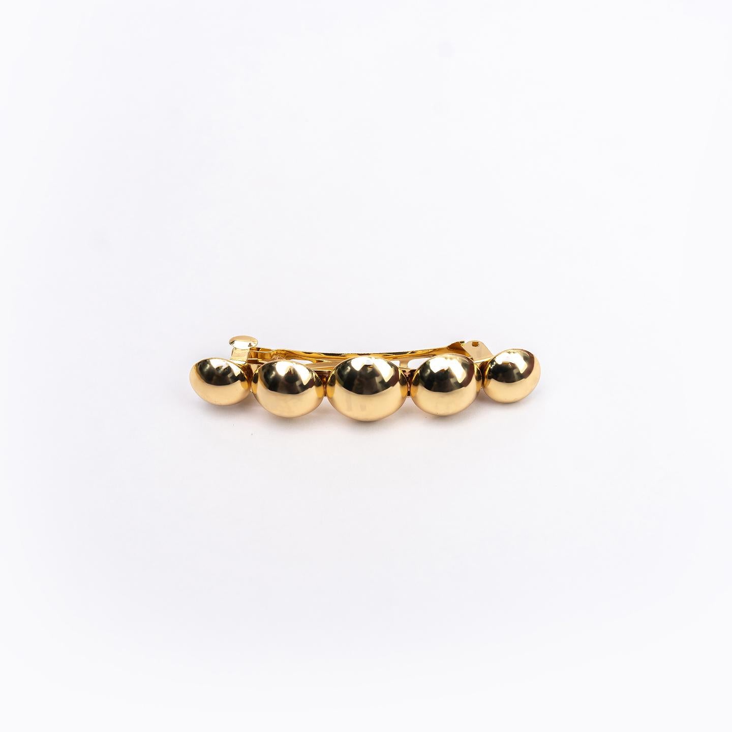 Hair Clip BLOOM Collection for Women – Gold Tone Stylish Barette Hair Accessories