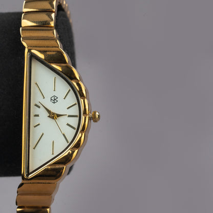 BEXARA Half Moon White Dial Medium Bracelet Watch