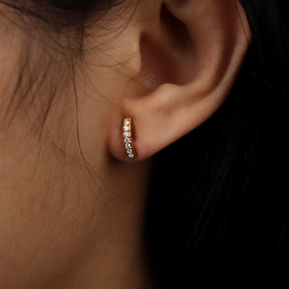 RENATA Small Smile Stud Earrings For Women's
