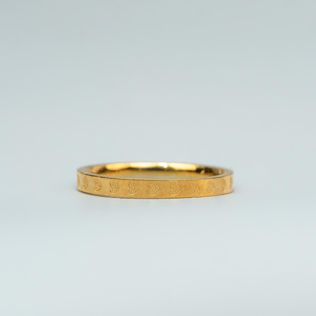 JULA Heart Engraved Ring for Women