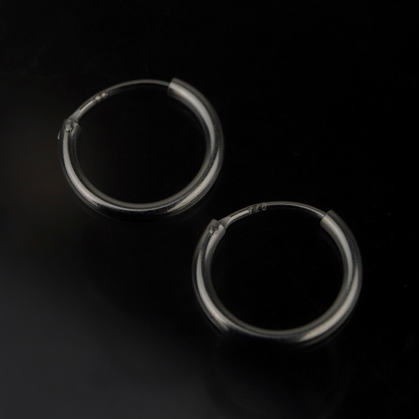 TYLA S925 Silver 10mm/15mm Clip Earrings Women's