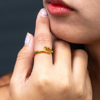 VYX Snake Head Tail Adjustable Ring for Women