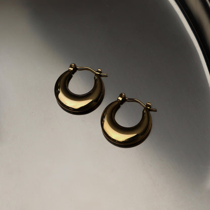 AVIONA Flat Hoop Earrings