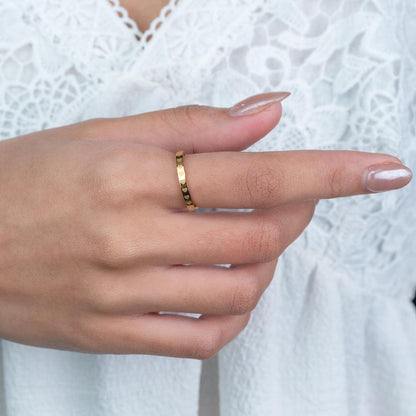 JULA Heart Engraved Ring for Women