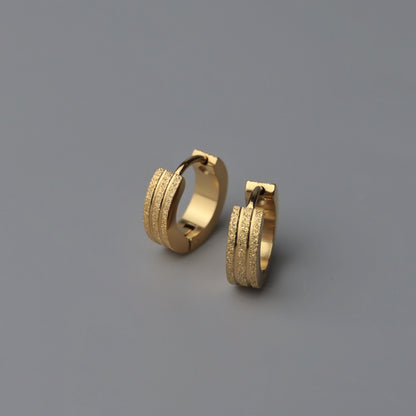 JANE Triple Line Mini Clip Earrings