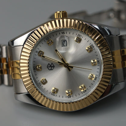 CLARKE Two-Tone Big Watch Face Men's Watches