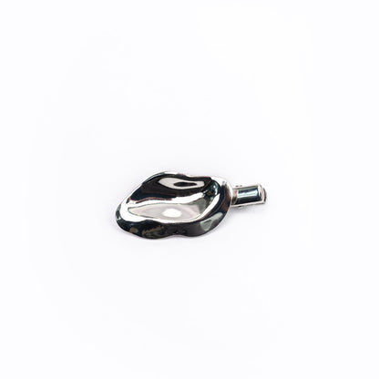 Hair Clip CRYST Gold and Silver Pair Irregular Melted Leaf Snap Clip for Women