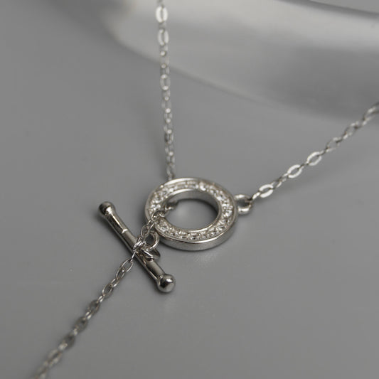 MYSTARA S925 Silver Tangled Love Pendant Chain Necklace for Women