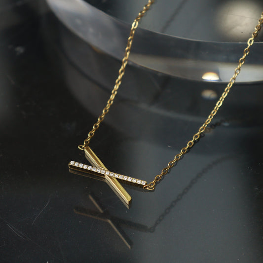 ALINA X Pendant Chain Necklace