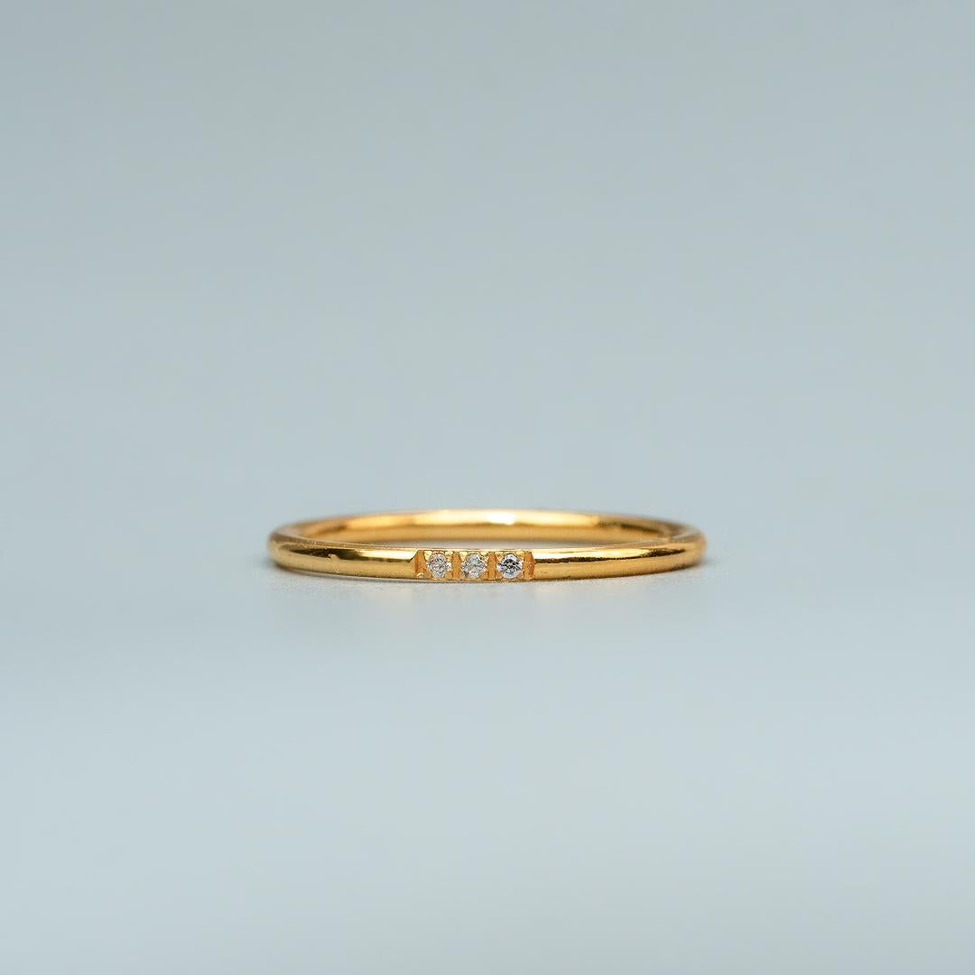 CORIN Centered Embedded Thin Ring for Women