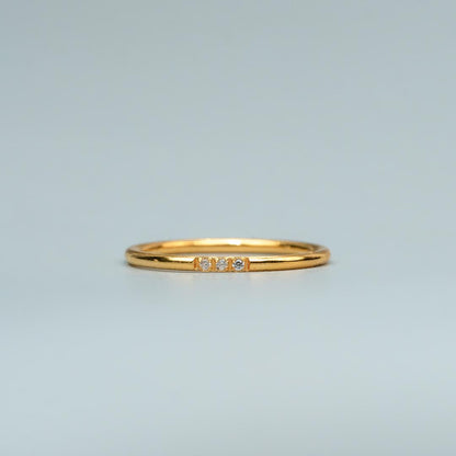 CORIN Centered Embedded Thin Ring for Women
