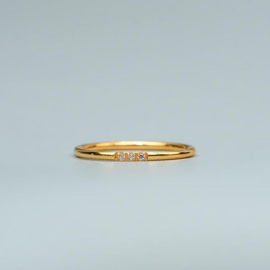 CORIN Centered Embedded Thin Ring for Women