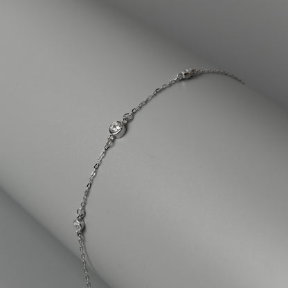 DOTELLE S925 Silver Mini Shiny Ball for Women Bracelet