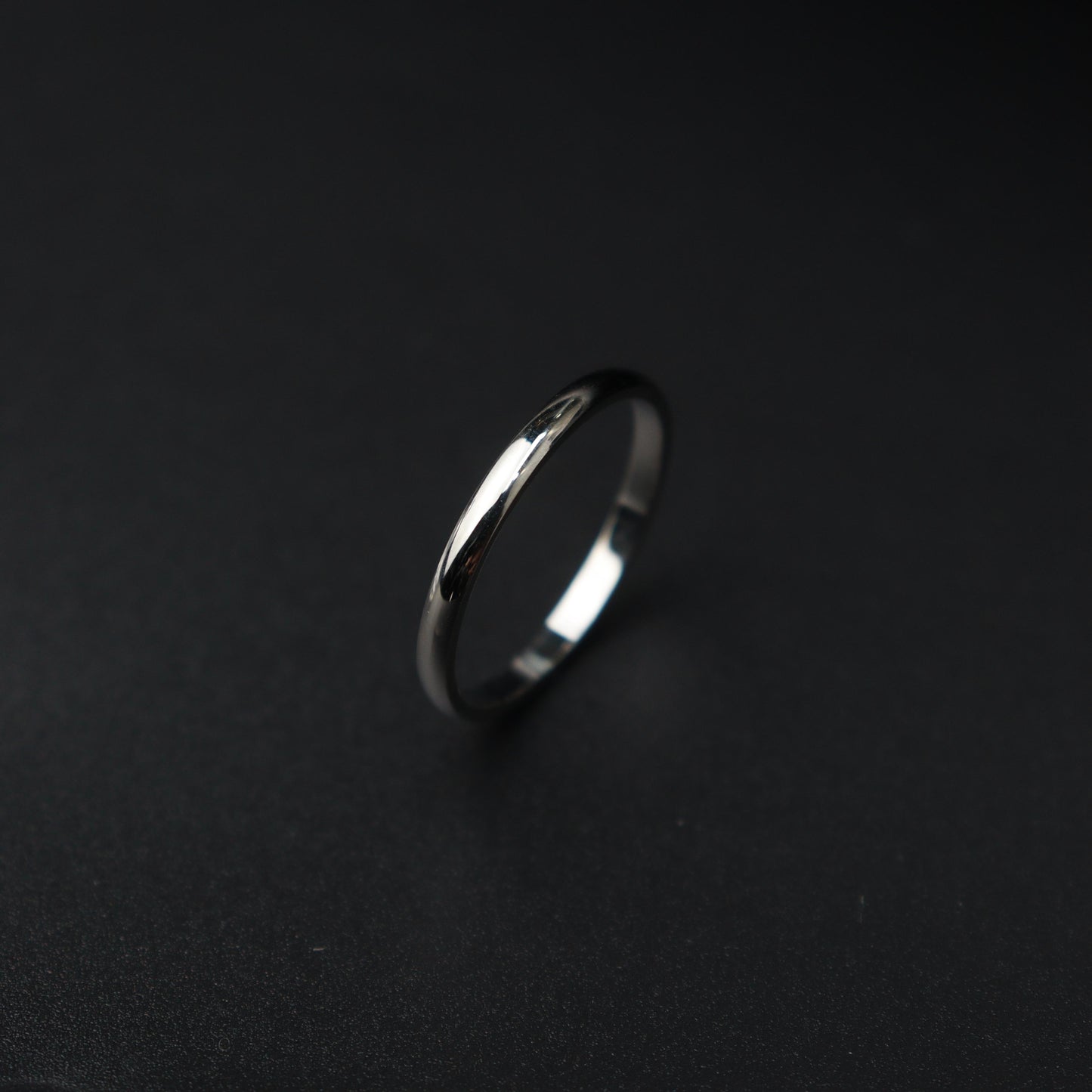 Men Jewelry LAZREN Silver Thin Plain Ring Fashion For Men's