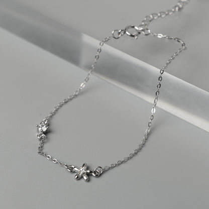 PETALYN S925 Silver Flower Star for Women Bracelet Fashion