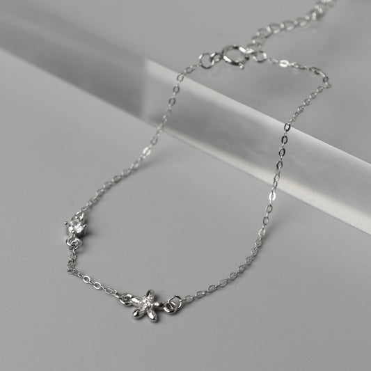 PETALYN S925 Silver Flower Star for Women Bracelet Fashion