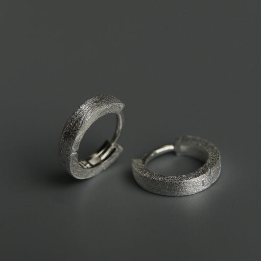 SARID S925 Silver Classic Roughness Clip Earrings