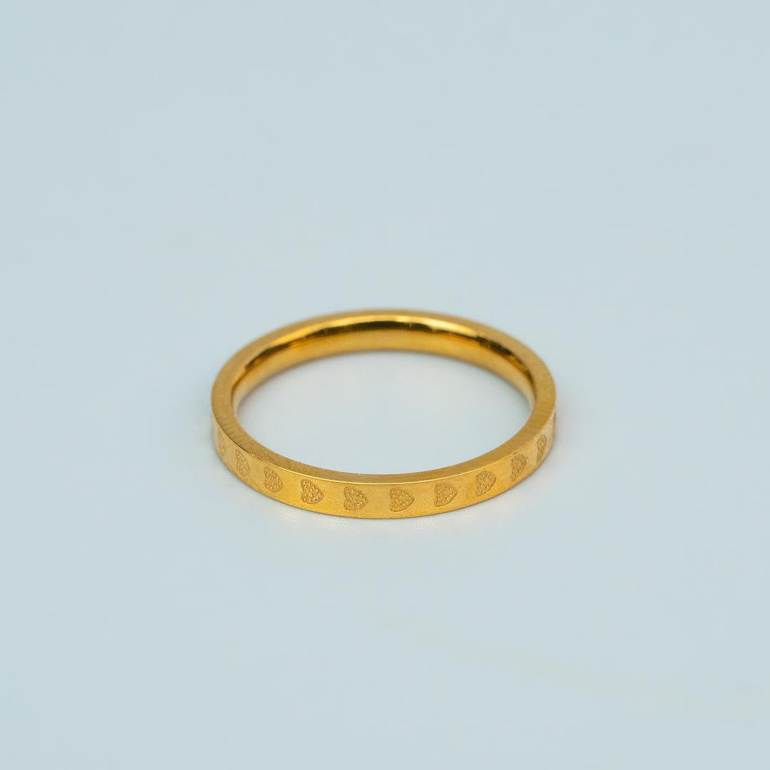 JULA Heart Engraved Ring for Women