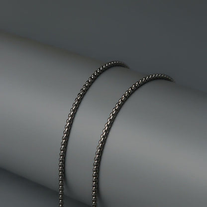 Men Jewelry RIDGE Gld/Silver Box Chain Necklace For Men's Fashion