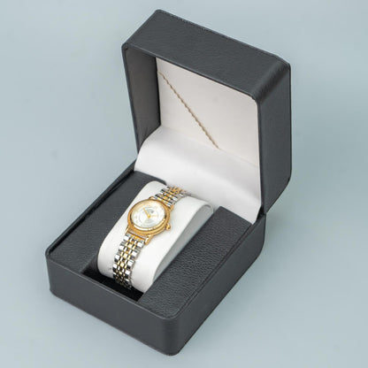 FARES Arabic Number Dial Snake Two-Tone Men's Watch Quartz Movement, Thick Strap Fashion Watch