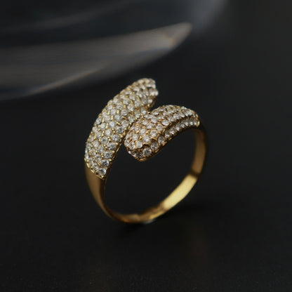HB Jewelry KAILA Embedded Wrap Adjustable Ring for Women
