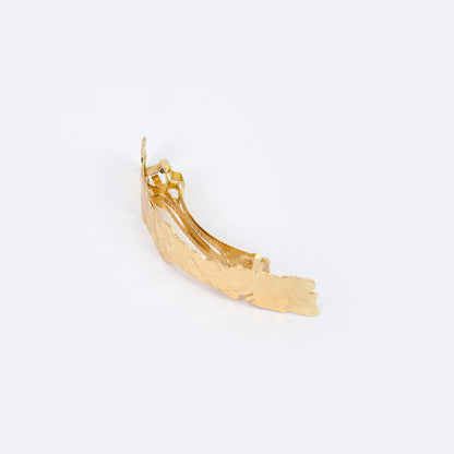 Hair Clip POLAIRE Silver/Gold Hammered Style Barette for Women –