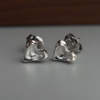 DASH S925 Silver Irregular Mini Heart