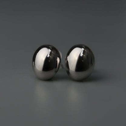 LIEN S925 Silver Mini Scoop Stud Earrings