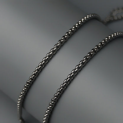 Men Jewelry KAIRO Silver Box Chain Necklace Fashion For Men's