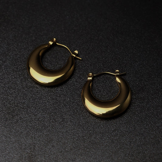 AVIONA Flat Hoop Earrings
