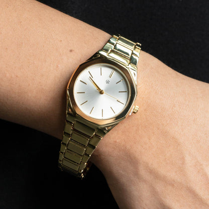 JAGER Vintage Round Gold-Tone Unisex Fashion Watch