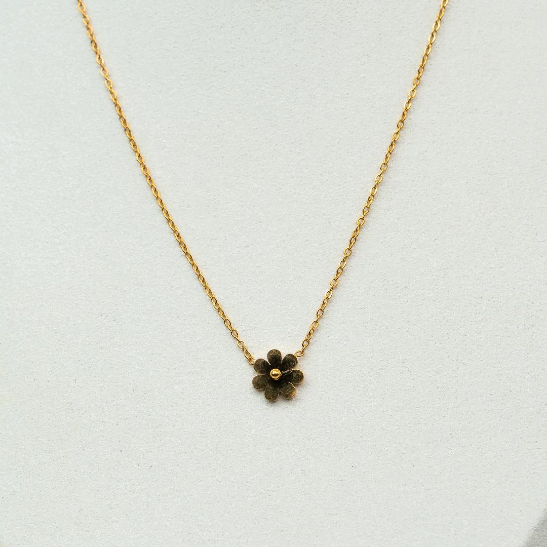 FLOREA Flower Pendant Chain Necklace