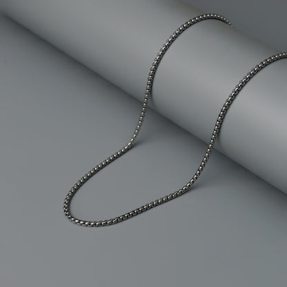 Men Jewelry KAIRO Silver Box Chain Necklace Fashion For Men's