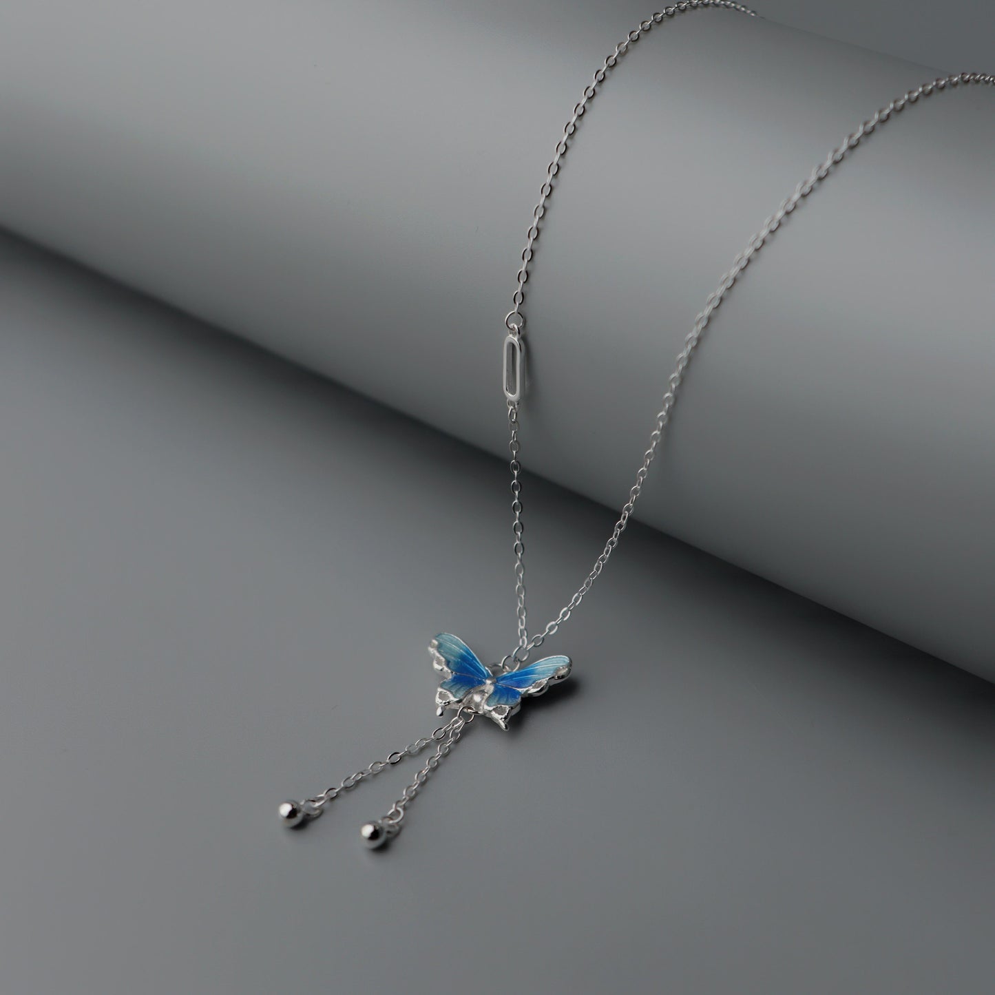 CHLOE S925 Silver Blue Butterfly Pendant SN00032