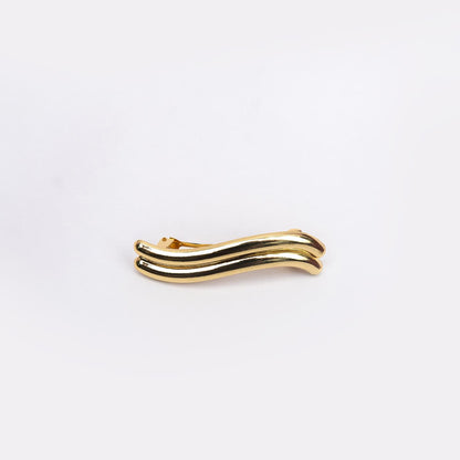 Hair Clip BLOOM Collection for Women – Gold Tone Stylish Barette Hair Accessories