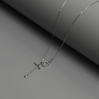 MYSTARA S925 Silver Tangled Love Pendant Chain Necklace for Women
