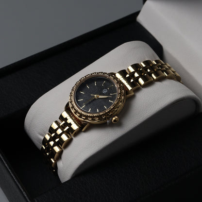 ISSEI Minimalist Round Black Dial  Women's Watch